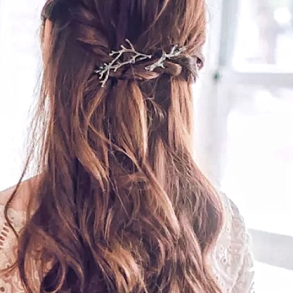 ⚜️𝟯𝟬%𝗢𝗙𝗙 𝗯𝘂𝗻𝗱𝗹𝗲𝘀 𝟯+⚜️ NEW Set of 2 Twig Shape Bohemian Hairpins - Picture 3 of 14